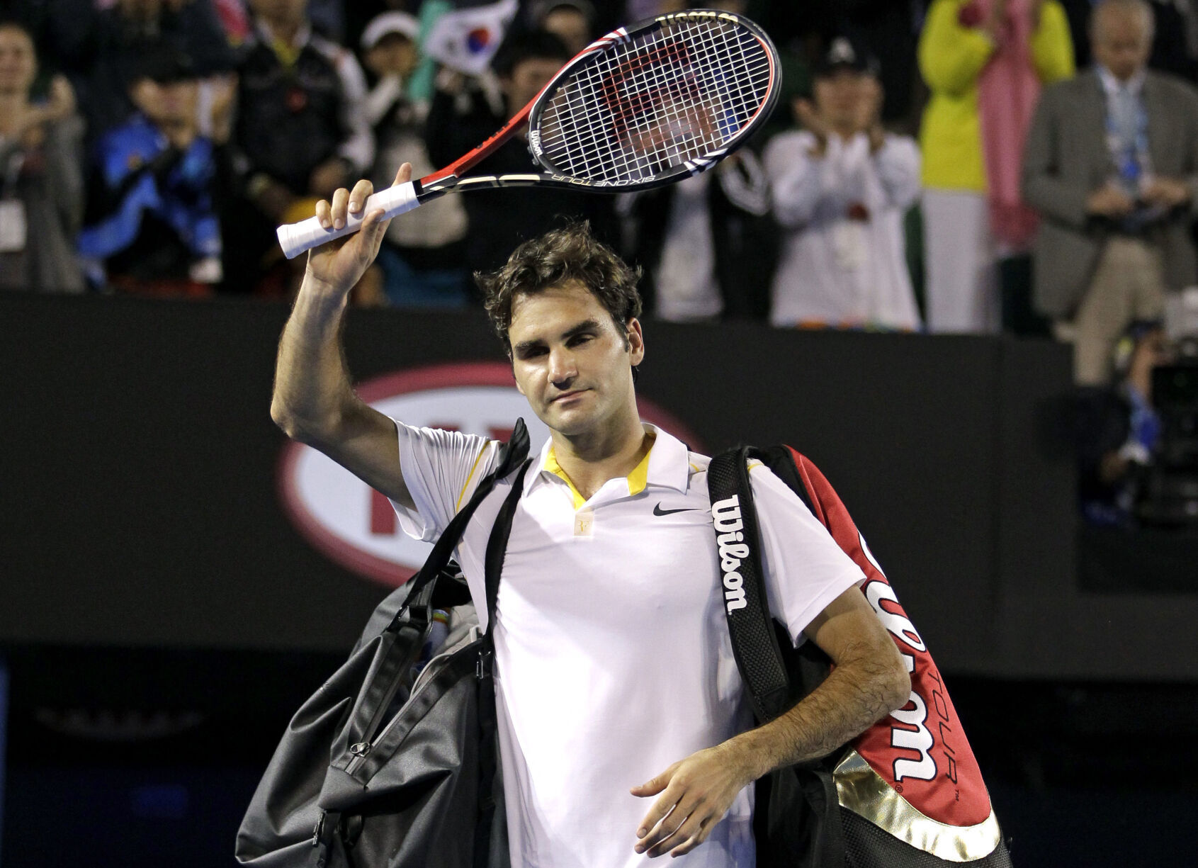 2011: Roger Federer knocked out of Australian Open by Novak Djokovic